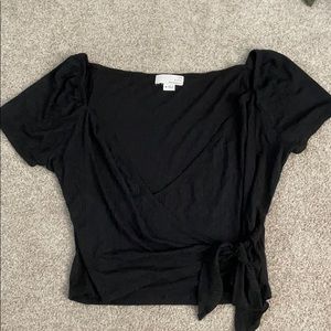 Black crop top